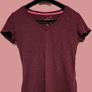 Women's V-Neck Purple Top